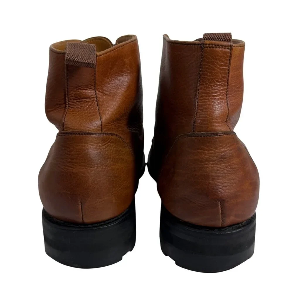Taft The Dragon Boot Brown Leather Ankle Boots Lace Up Spain Mens 41 US 8-8.5